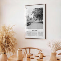 Hyde Park Print Black and White, Hyde Park Wall Art, Hyde Park Poster, Hyde Park Photo, Hyde Park Map, London, England, UK United Kingdom