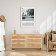 Hyde Park Travel B&W Poster