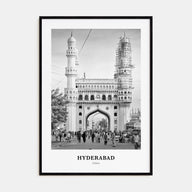 Hyderabad Portrait B&W Poster