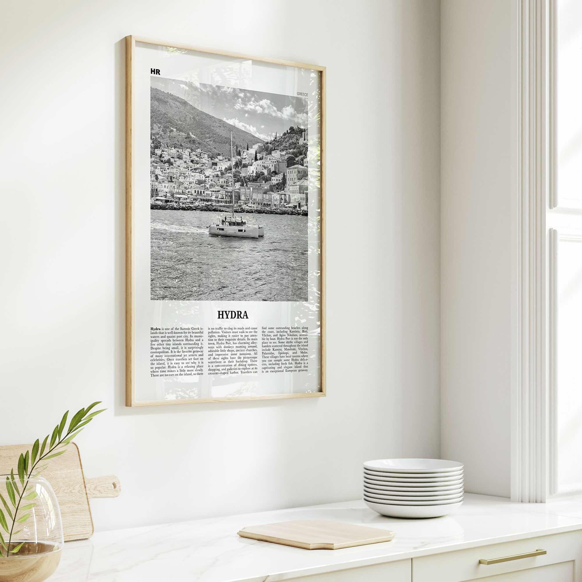 Hydra Print Black and White, Hydra Wall Art, Hydra Poster, Hydra Photo, Hydra Wall Décor, Travel Poster Print, Ydra, Idra, Ύδρα, Greece