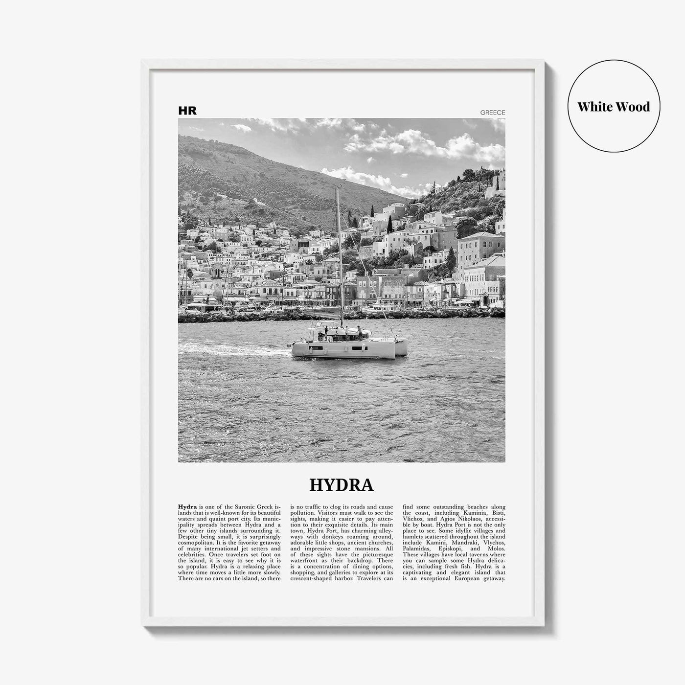 Hydra Print Black and White, Hydra Wall Art, Hydra Poster, Hydra Photo, Hydra Wall Décor, Travel Poster Print, Ydra, Idra, Ύδρα, Greece