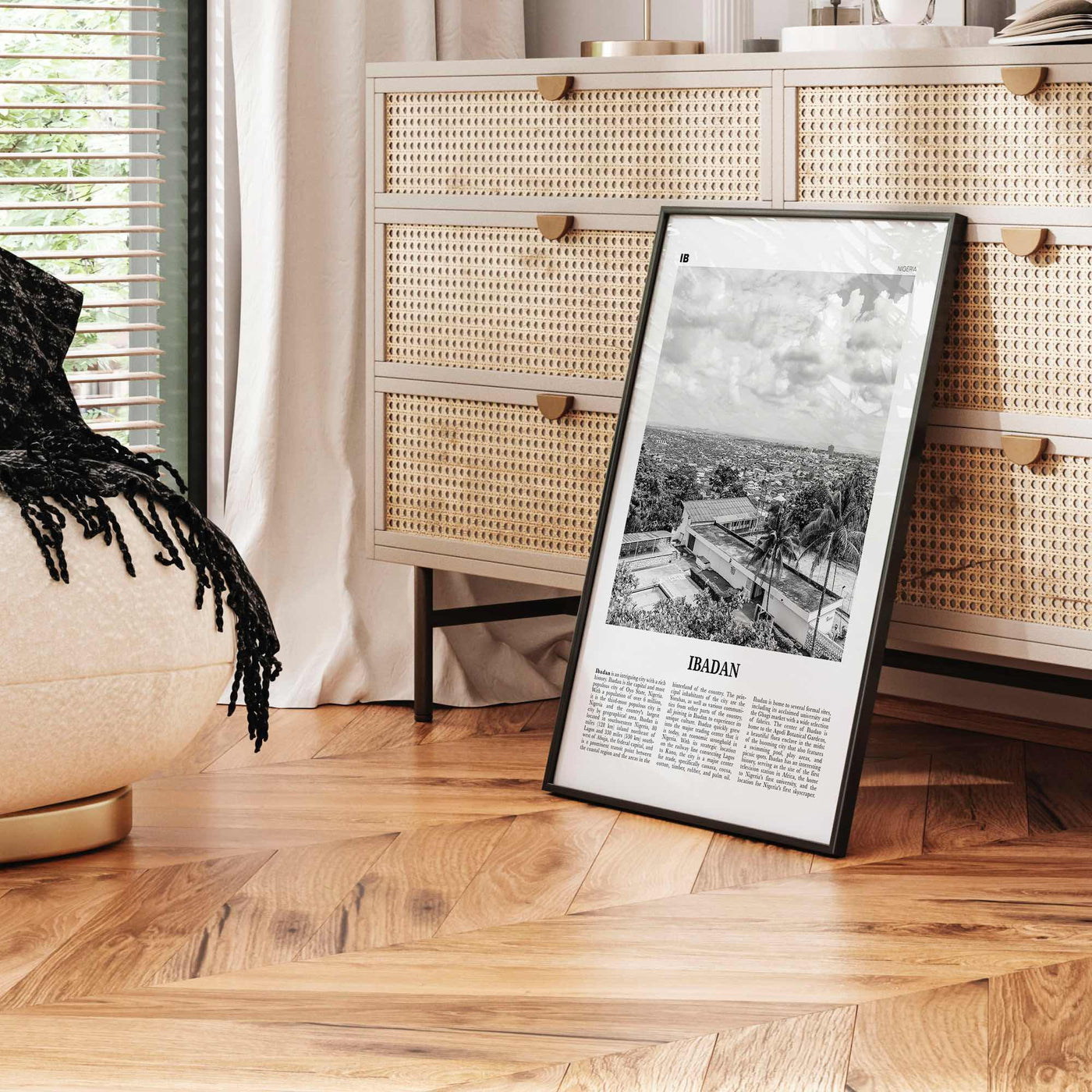 Ibadan Print Black and White, Ibadan Wall Art, Ibadan Poster, Ibadan Photo, Ibadan Wall Decor, City Art Print, Nigeria, Ìbàdàn, Oyo, Africa