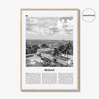 Ibadan Print Black and White, Ibadan Wall Art, Ibadan Poster, Ibadan Photo, Ibadan Wall Decor, City Art Print, Nigeria, Ìbàdàn, Oyo, Africa