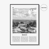 Ibadan Print Black and White, Ibadan Wall Art, Ibadan Poster, Ibadan Photo, Ibadan Wall Decor, City Art Print, Nigeria, Ìbàdàn, Oyo, Africa