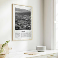 Ibague Print Black and White, Ibagué Wall Art, Ibagué Poster, Ibagué Photo, Ibagué Wall Décor, Ibagué Map, Colombia