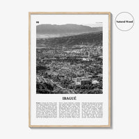 Ibague Print Black and White, Ibagué Wall Art, Ibagué Poster, Ibagué Photo, Ibagué Wall Décor, Ibagué Map, Colombia