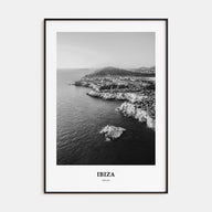 Ibiza Portrait B&W Poster