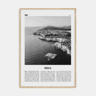 Ibiza Travel B&W Poster