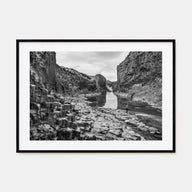 Iceland Landscape B&W Poster