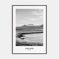 Iceland Portrait B&W No 1 Poster