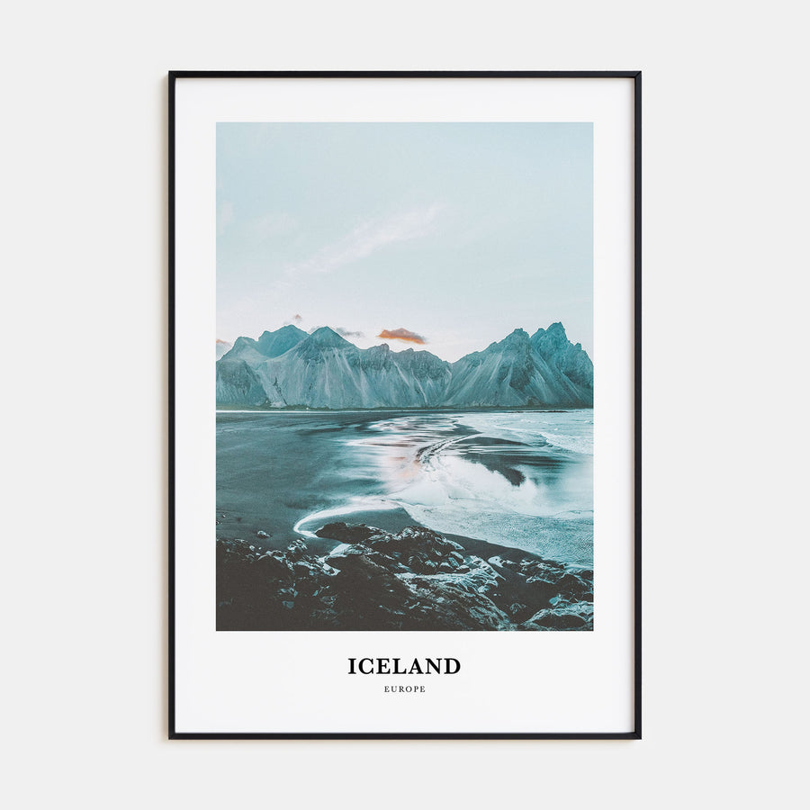Iceland Portrait Color Poster