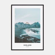 Iceland Portrait Color Poster