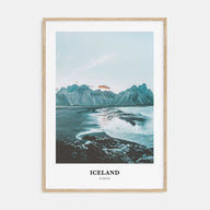 Iceland Portrait Color Poster