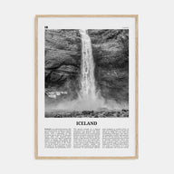 Iceland Travel B&W No 1 Poster