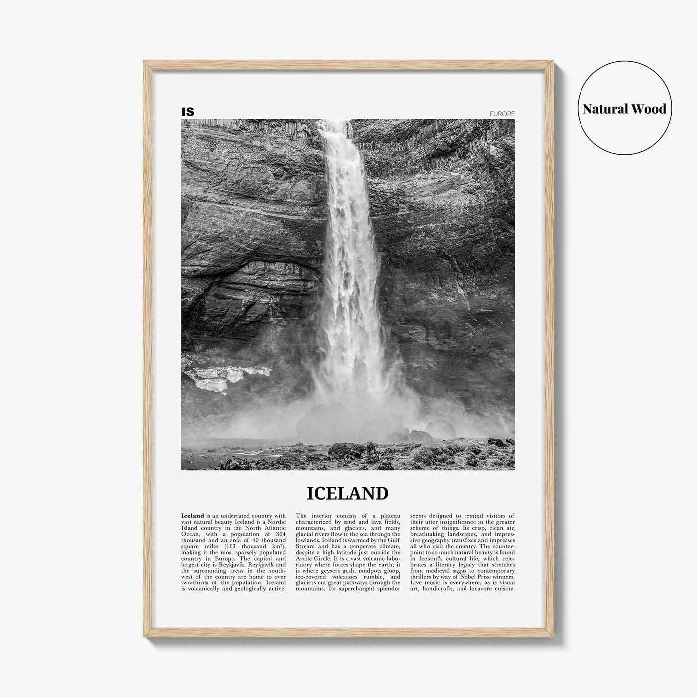 Iceland Print Black and White No 1, Iceland Wall Art, Iceland Poster, Iceland Photo, Iceland Wall Decor, Ísland, Reykjavík, Europe