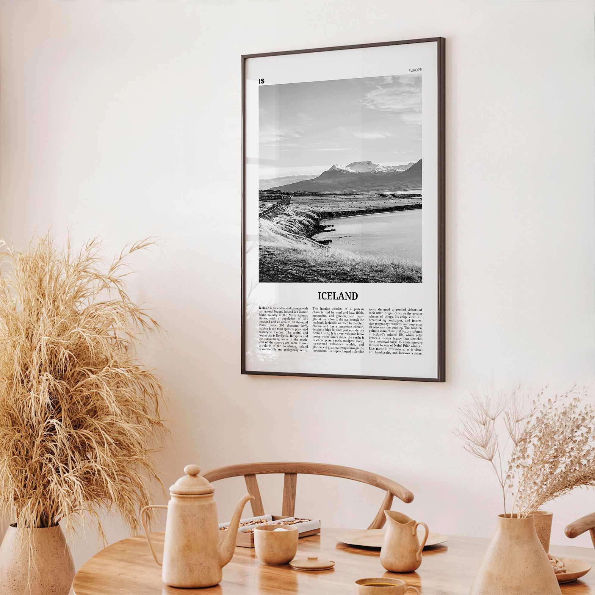 Iceland Print Black and White No 2, Iceland Wall Art, Iceland Poster, Iceland Photo, Iceland Wall Decor, Ísland, Reykjavík, Europe