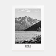 Idaho Portrait B&W No 1 Poster