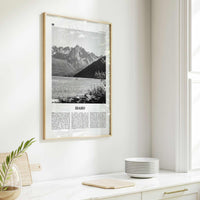 Idaho Print Black and White No 1, Idaho Wall Art, Idaho Poster, Idaho Photo, Idaho Wall Decor, USA State Print, USA, United States