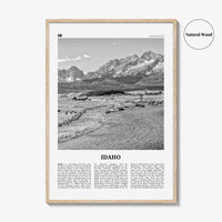 Idaho Print Black and White No 2, Idaho Wall Art, Idaho Poster, Idaho Photo, Idaho Wall Décor, Idaho Map, United States