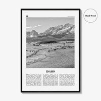 Idaho Print Black and White No 2, Idaho Wall Art, Idaho Poster, Idaho Photo, Idaho Wall Décor, Idaho Map, United States