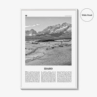 Idaho Print Black and White No 2, Idaho Wall Art, Idaho Poster, Idaho Photo, Idaho Wall Décor, Idaho Map, United States