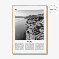 Idaho Print Black and White No 3, Idaho Wall Art, Idaho Poster, Idaho Photo, Idaho Wall Decor, USA State Print, USA, United States