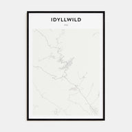Idyllwild Map Portrait Poster