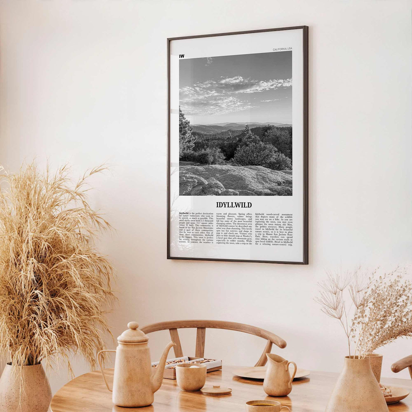 Idyllwild Print Black and White No 1, Idyllwild Wall Art, Idyllwild Poster, Idyllwild Photo, Idyllwild Wall Décor, California, USA