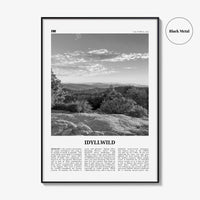 Idyllwild Print Black and White No 1, Idyllwild Wall Art, Idyllwild Poster, Idyllwild Photo, Idyllwild Wall Décor, California, USA