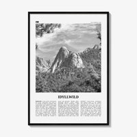 Idyllwild Print Black and White No 2, Idyllwild Wall Art, Idyllwild Poster, Idyllwild Photo, Idyllwild Wall Décor, California, USA
