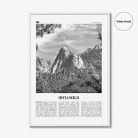 Idyllwild Print Black and White No 2, Idyllwild Wall Art, Idyllwild Poster, Idyllwild Photo, Idyllwild Wall Décor, California, USA