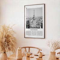 Ile De France Print Black and White, Île-de-France Art, Île-de-France Poster, Île-de-France Photo, Île-de-France Décor, Île-de-France Map