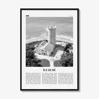 Ile De Re Print Black and White, Île de Ré Wall Art, Île de Ré Poster, Île de Ré Photo, Île de Ré Wall Décor, Île de Ré Map, France