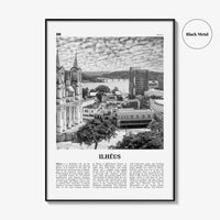 Ilheus Print Black and White, Ilheus Wall Art, Ilheus Poster, Ilheus Photo, Ilheus Wall Décor, Ilheus Map, Brazil