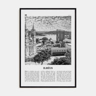Ilheus Travel B&W Poster