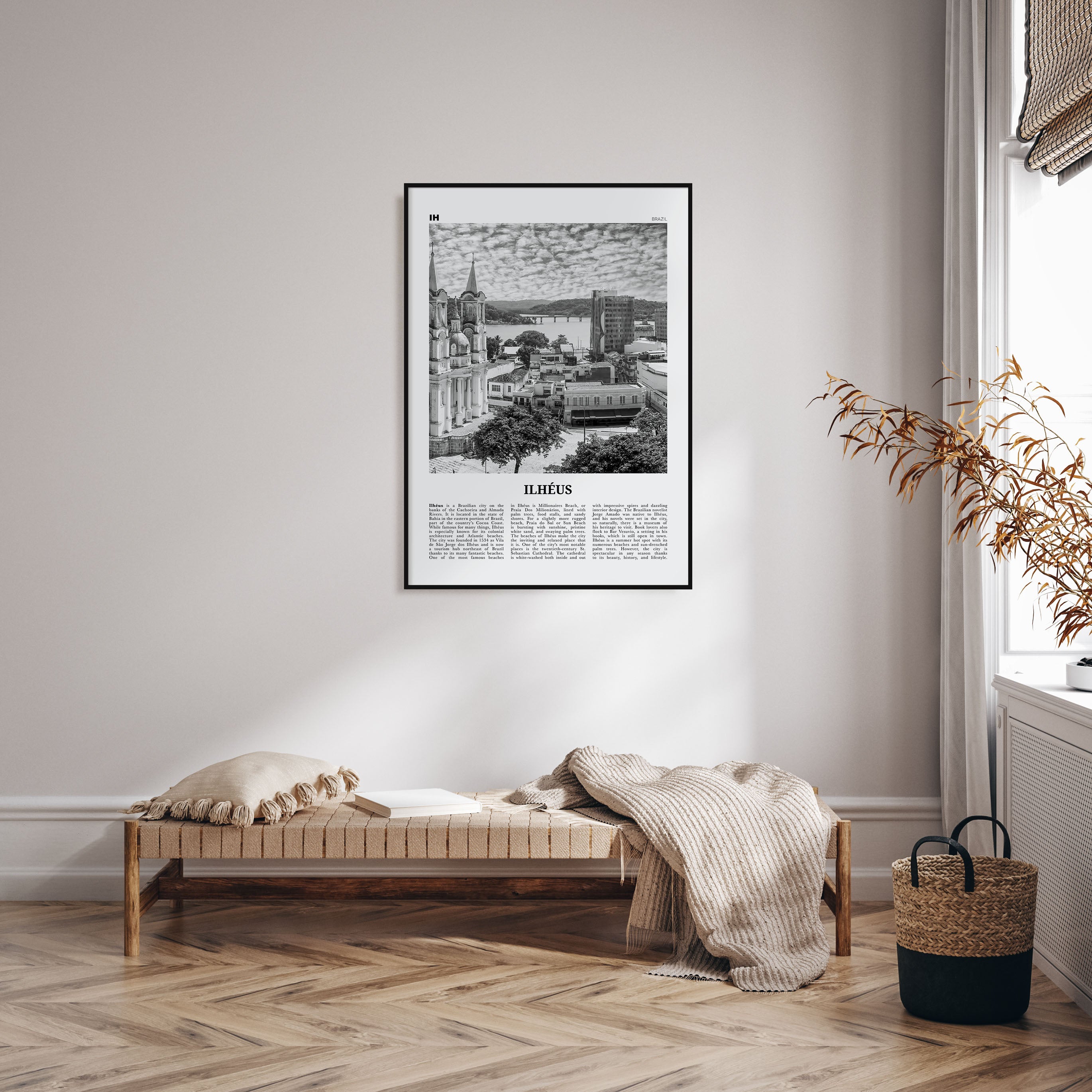 Ilheus Travel B&W Poster