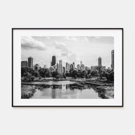 Illinois Landscape B&W Poster
