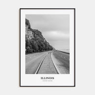 Illinois Portrait B&W No 2 Poster