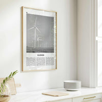 Illinois Print Black and White No 5, Illinois Wall Art, Illinois Poster, Illinois Photo, Illinois Wall Decor, USA, United States, America