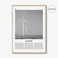 Illinois Print Black and White No 5, Illinois Wall Art, Illinois Poster, Illinois Photo, Illinois Wall Decor, USA, United States, America