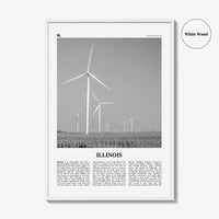 Illinois Print Black and White No 5, Illinois Wall Art, Illinois Poster, Illinois Photo, Illinois Wall Decor, USA, United States, America