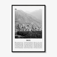 Imlil Print Black and White, Imlil Wall Art, Imlil Poster, Imlil Photo, Imlil Wall Décor, Imlil Map, Morocco