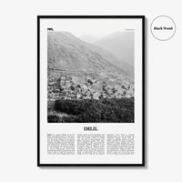 Imlil Print Black and White, Imlil Wall Art, Imlil Poster, Imlil Photo, Imlil Wall Décor, Imlil Map, Morocco