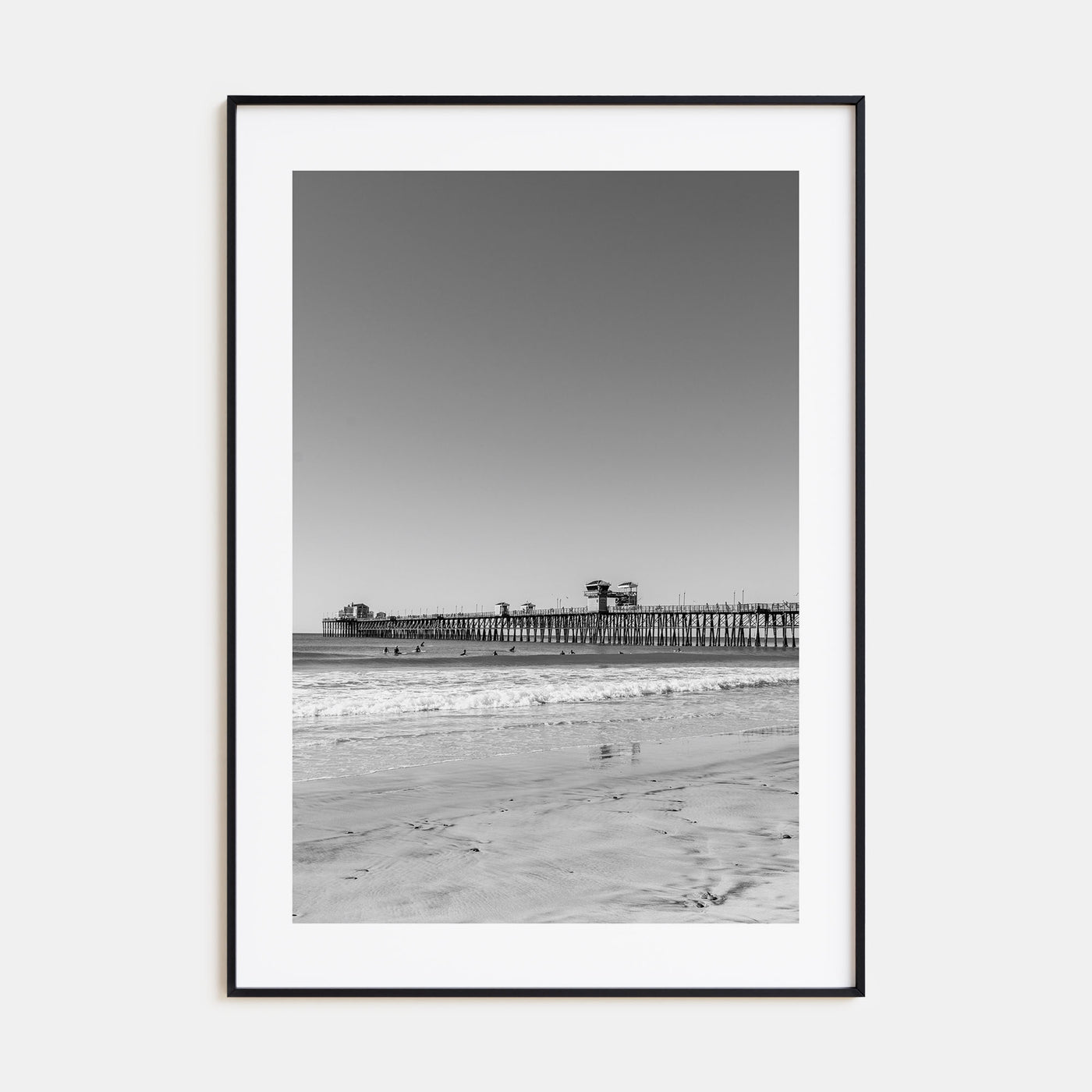 Imperial Beach Photo B&W Poster