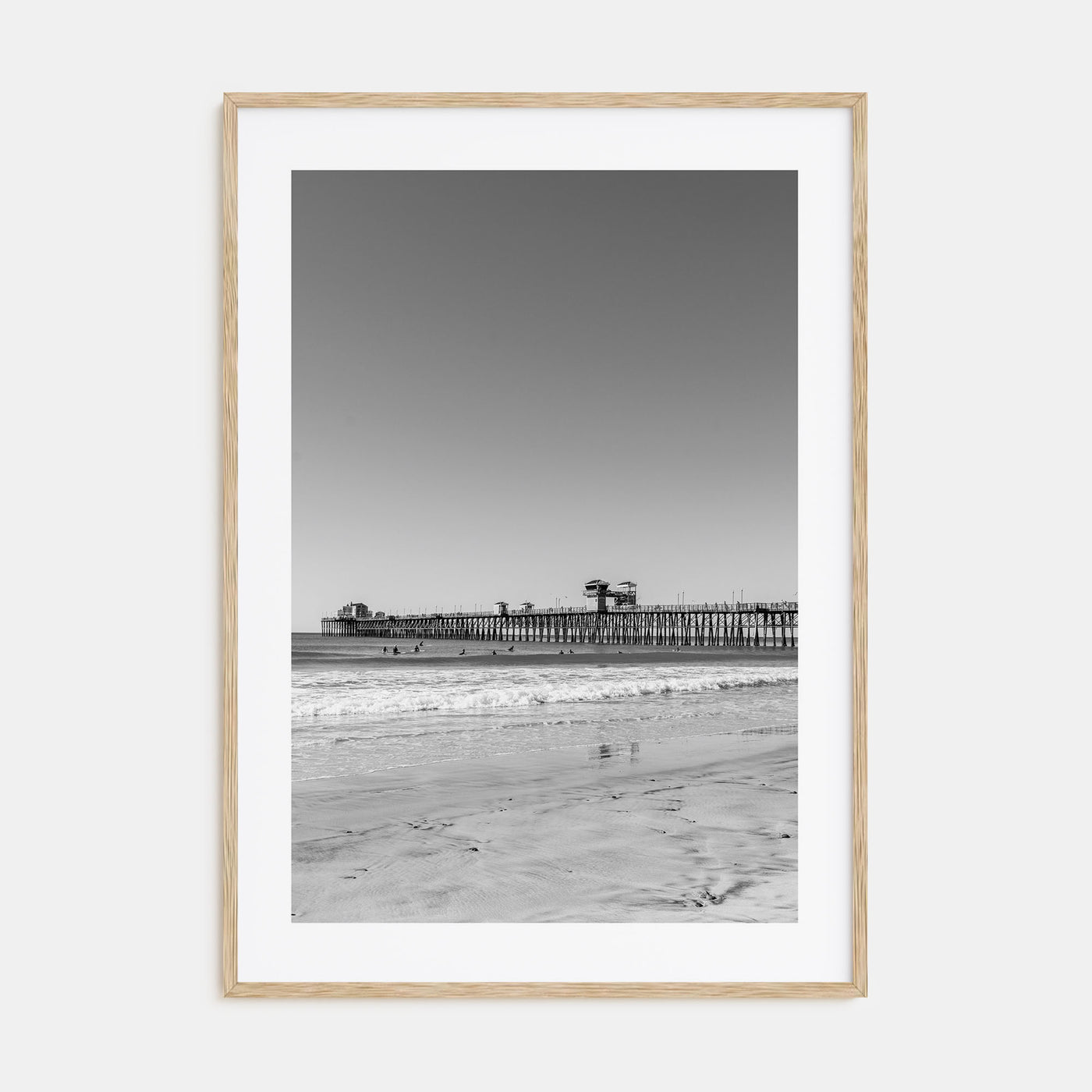 Imperial Beach Photo B&W Poster