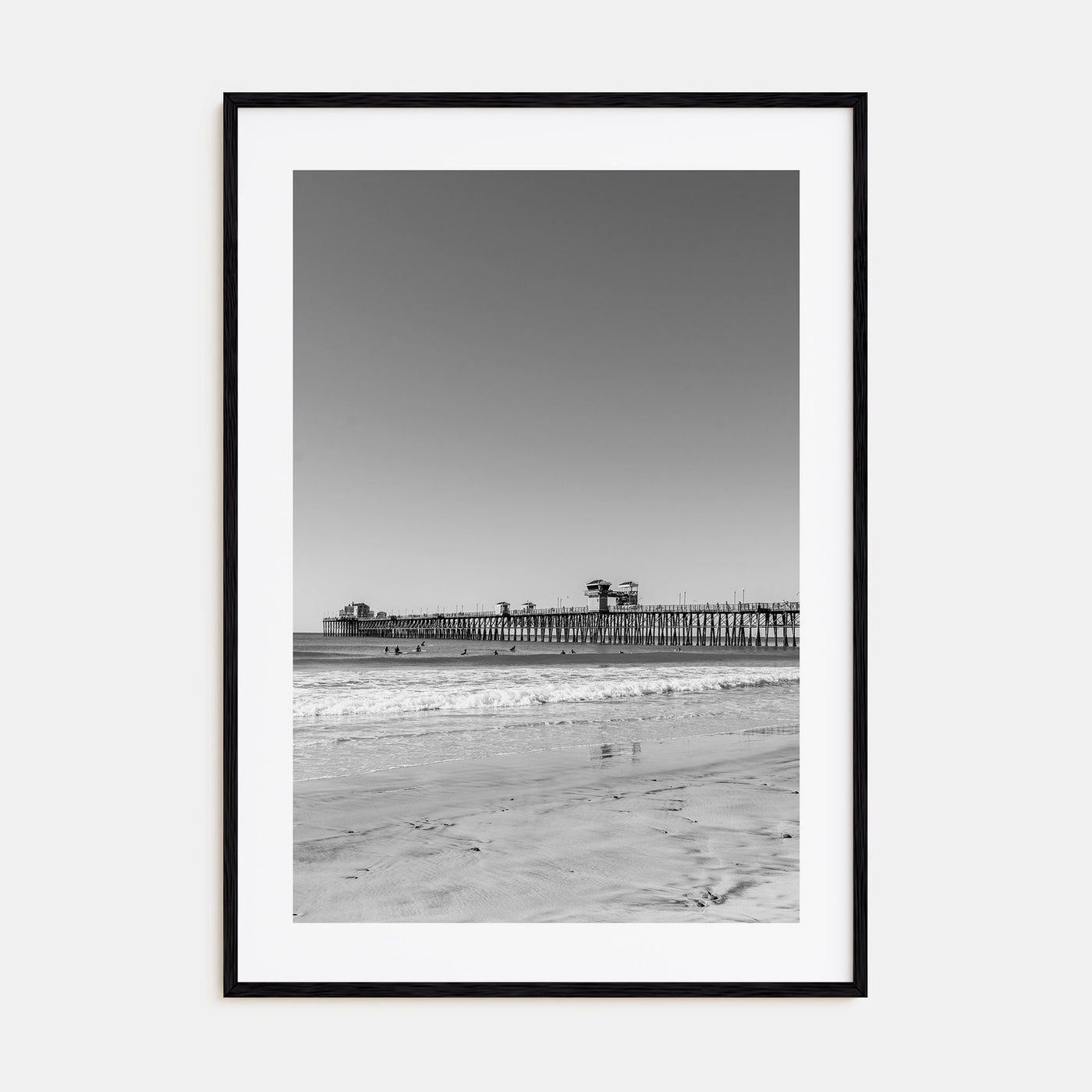 Imperial Beach Photo B&W Poster