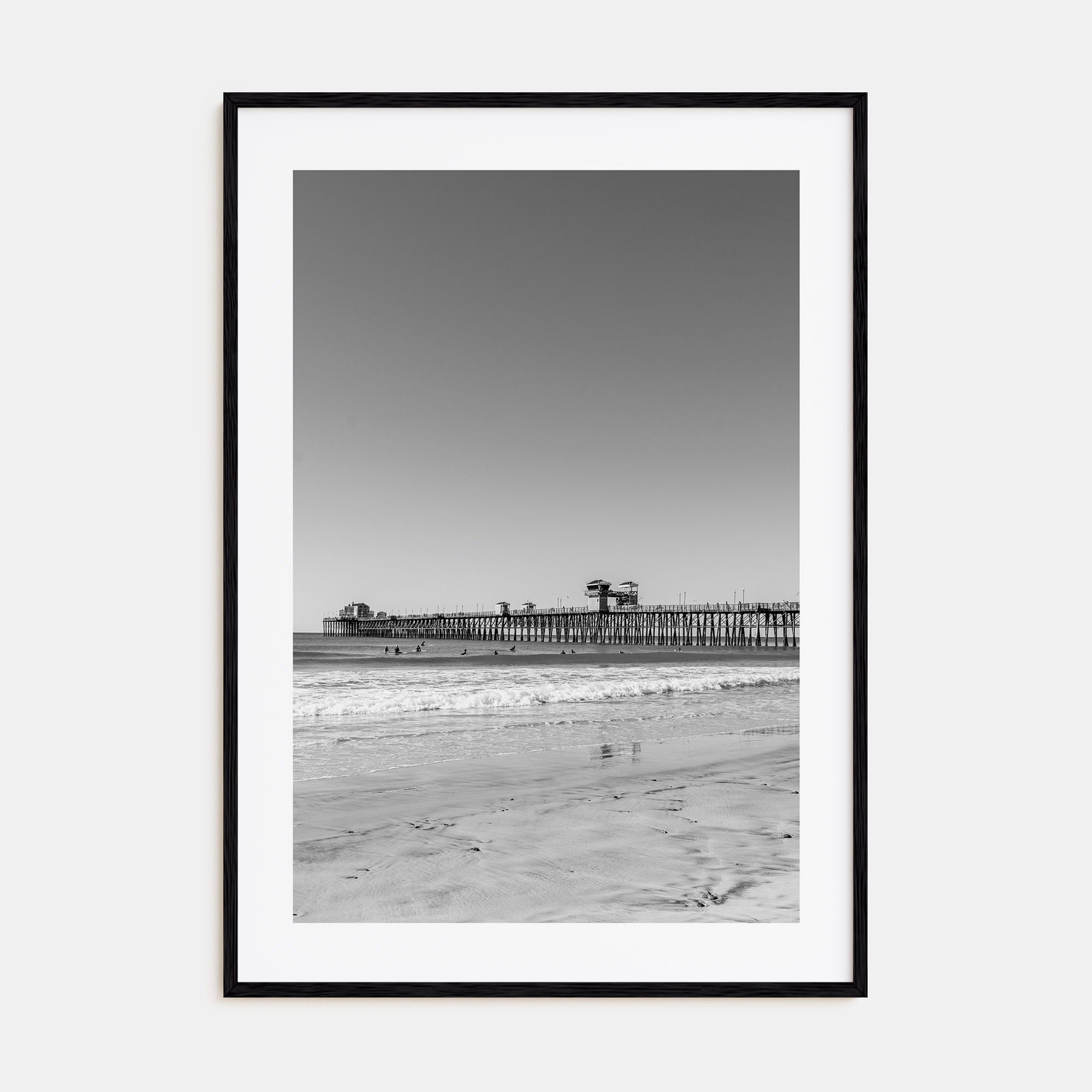 Imperial Beach Photo B&W Poster