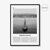 Imperial Beach Print Black and White, Imperial Beach Wall Art, Imperial Beach Poster, Imperial Beach Photo, California, USA, United States