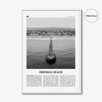Imperial Beach Print Black and White, Imperial Beach Wall Art, Imperial Beach Poster, Imperial Beach Photo, California, USA, United States