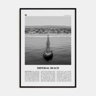 Imperial Beach Travel B&W Poster
